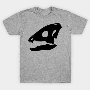 Homalocephale skull - black T-Shirt